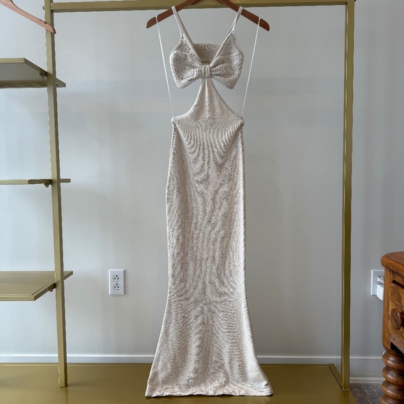 Cult Gaia SERITA MAXI DRESS Off-White Size XS - Picture 5 of 9